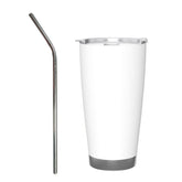 1pc Custom 20oz Stainless Steel Car Tumbler with Silver Rim - Insulated Tapered Travel Cup with Lid, No Minimum - Perfect Gift for Mom, Lover, Couple, Sister, Friend, Ideal for Driving, Commute, Home, Travel, Summer & Winter Use