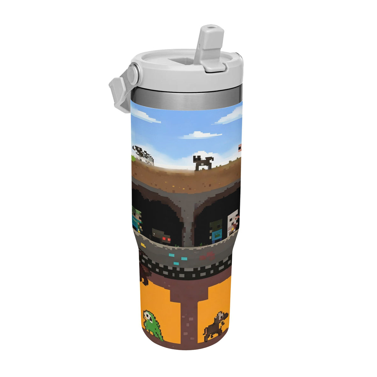 1pc 30ozStainless Steel Large Capacity Insulated Tumbler - 1pc Creative Fashionable Cup with Lid - Perfect Gift for Mom, Lover, Couple, Sister, Friend, Ideal for Home, Travel, Outdoor, Summer & Winter Use Camping outdoor