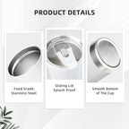 1pc Custom 20oz Stainless Steel Car Tumbler with Silver Rim - Insulated Tapered Travel Cup with Lid, No Minimum - Perfect Gift for Mom, Lover, Couple, Sister, Friend, Ideal for Driving, Commute, Home, Travel, Summer & Winter Use