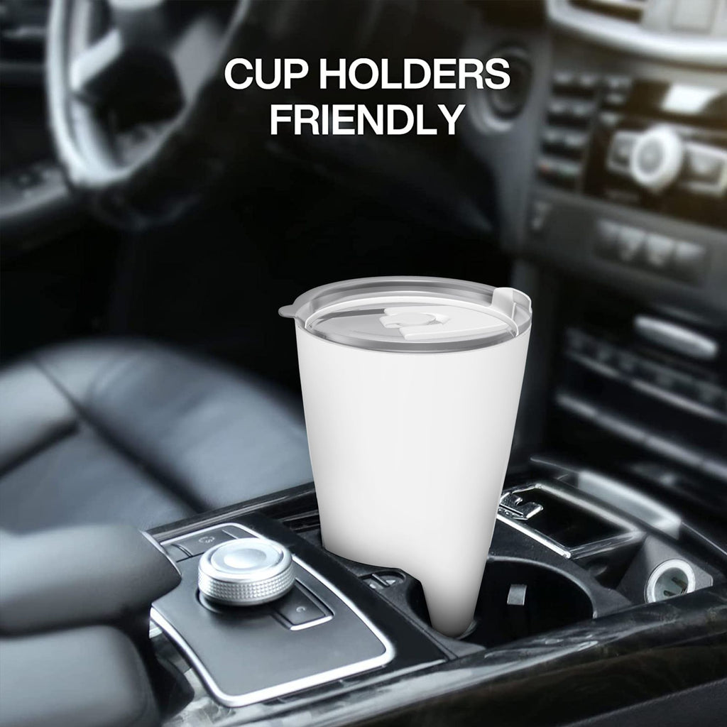 1pc Custom 20oz Stainless Steel Car Tumbler with Silver Rim - Insulated Tapered Travel Cup with Lid, No Minimum - Perfect Gift for Mom, Lover, Couple, Sister, Friend, Ideal for Driving, Commute, Home, Travel, Summer & Winter Use