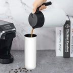 1pc Custom 20oz Stainless Steel Skinny Tumbler with Straw & Brush - Insulated Straight Travel Cup with Sliding Lid, No Minimum - Perfect Gift for Mom, Lover, Couple, Sister, Friend, Ideal for Car, Office, Home, Travel, Summer & Winter Use