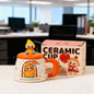 Pibo Bunny Ceramic Mug With Lid