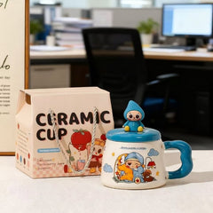 Pibo Bunny Ceramic Mug With Lid