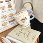 Bowknot Cat & Dog Pedestal Ceramic Mug