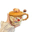 Piggy Cozy Ceramic Mug With Lid