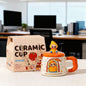 Pibo Bunny Ceramic Mug With Lid